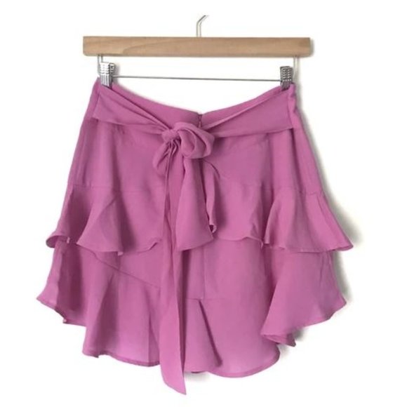 NWT - Fun, Flirty, Romantic Pink Mini Skirt w/Tie - Picture 9 of 10